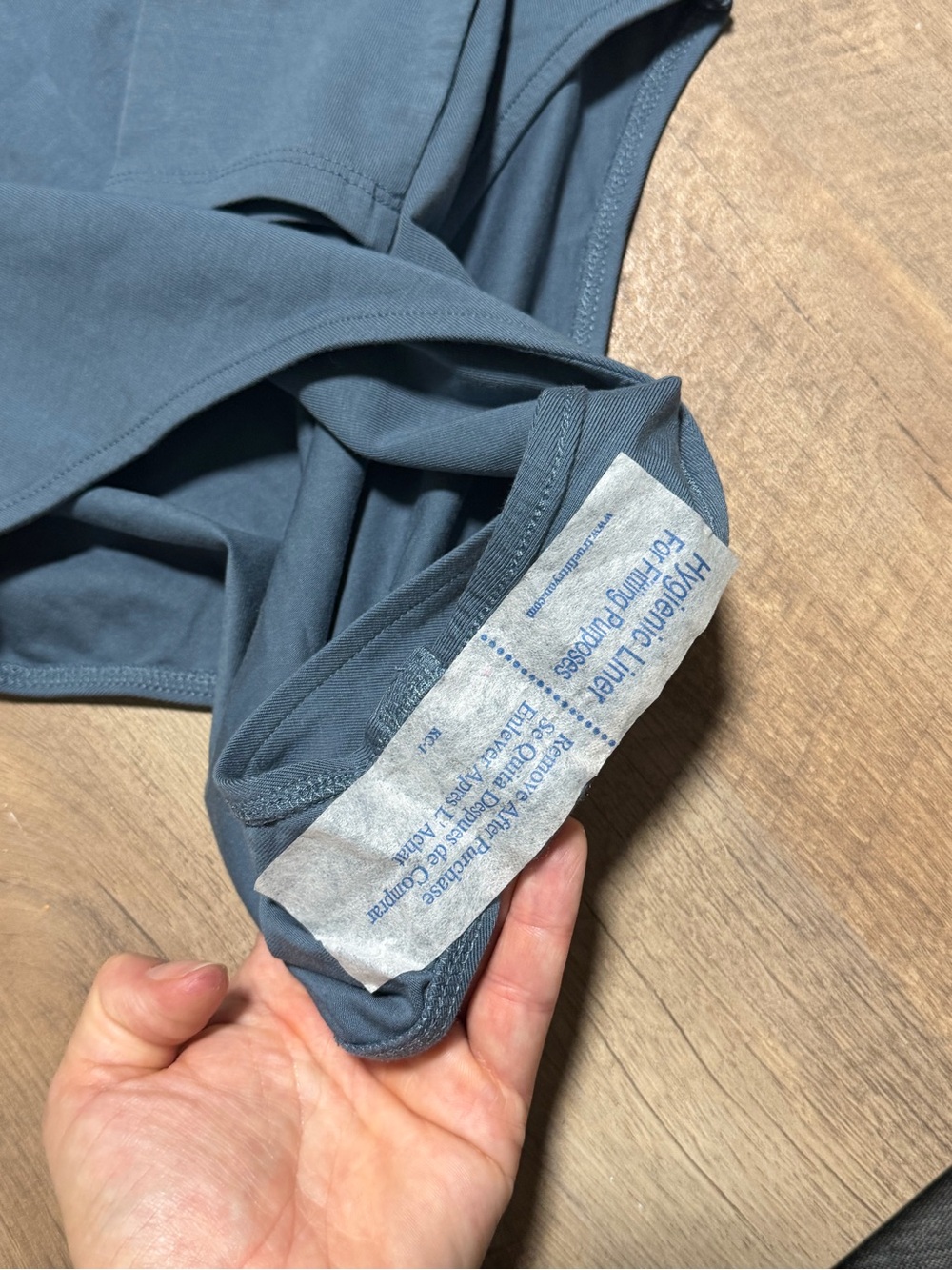 NWT | Zara Blue Long Sleeve Wrap V-Neck Bodysuit | Women’s Medium - Picture 2 of 4